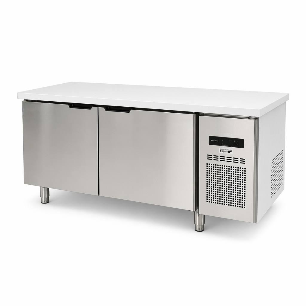 Commercial Kitchen Worktops - Encimera refrigerada de acero inoxidable para