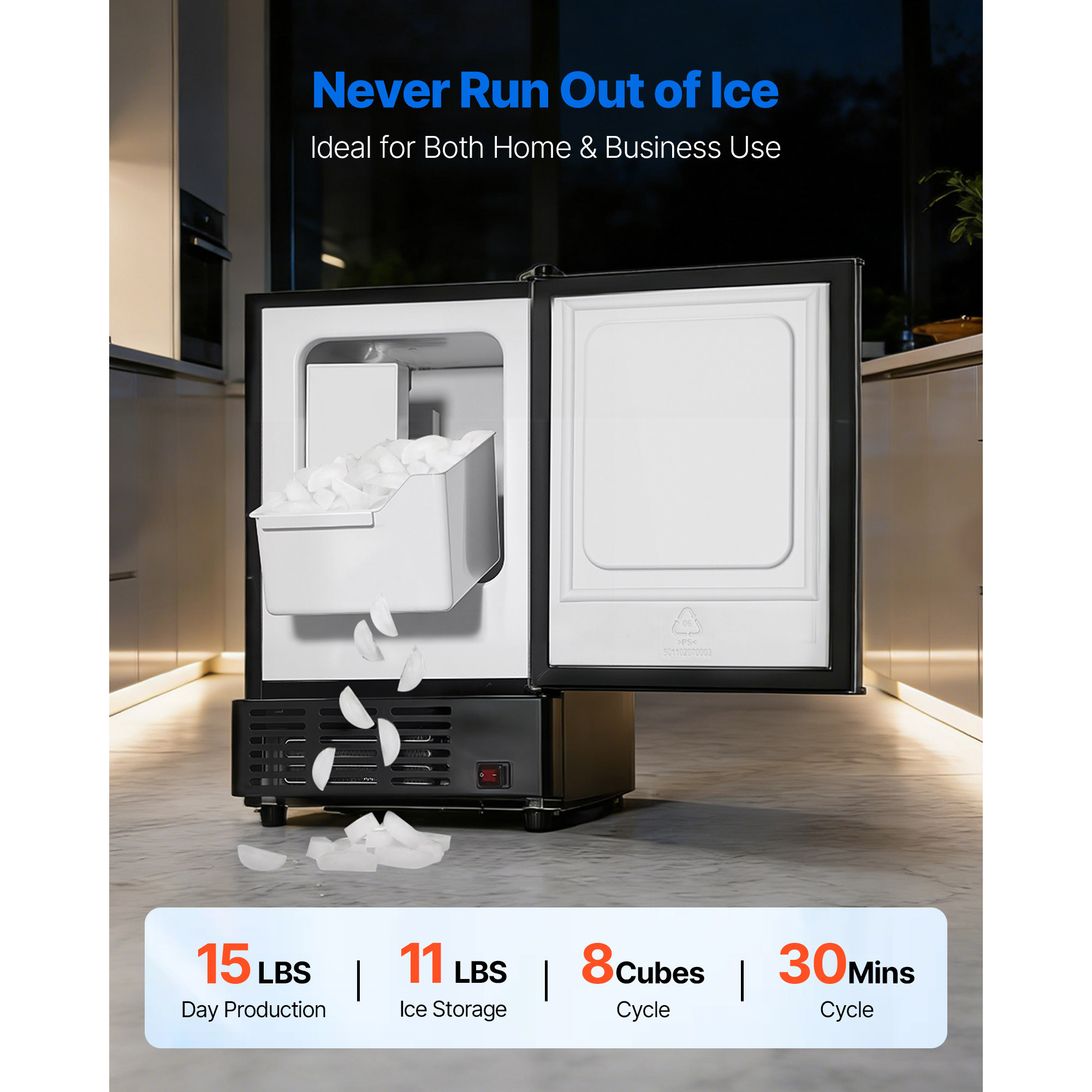 Máquina de hielo de 15